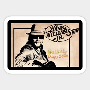 gin1 Hank ger Williams Jr ead tour 2020 Sticker